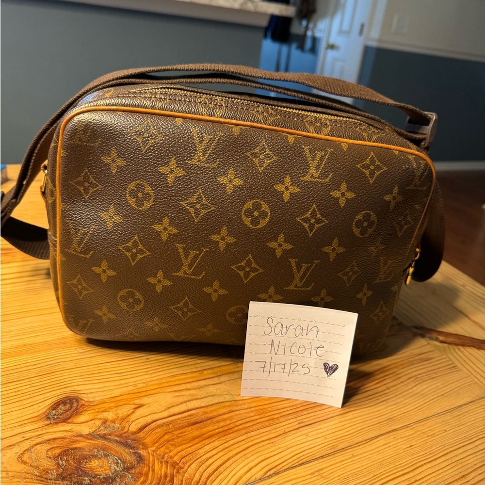 Louis Vuitton Brown Monogram reporter crossbody
